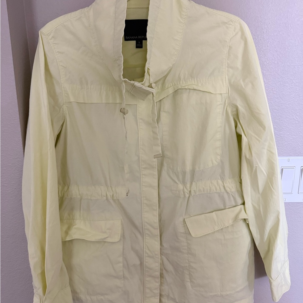 Banana Republic Women's Light Yellow Utility Jacket